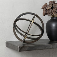 Armillary Sculpture - Sphere Metal Tabletop Statue