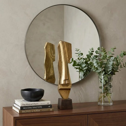 Gold Decorative Sculpture - Gold And Bronze Aluminum Statue