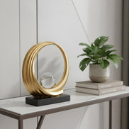 Gold Sphere Sculpture - 11