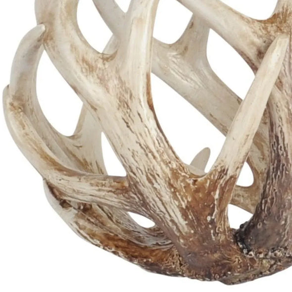 antler statue close up
