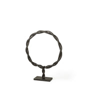 braided sculpture from angle