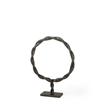 braided sculpture from angle