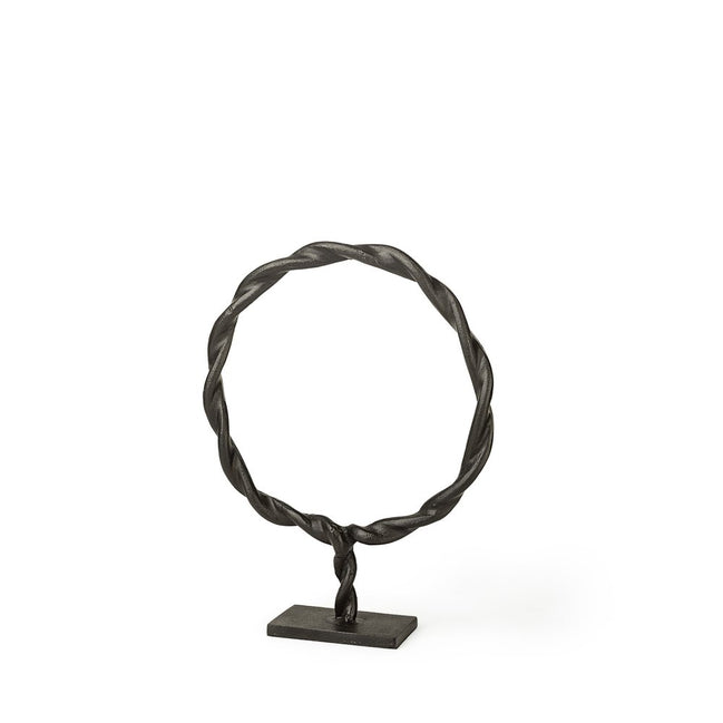 braided sculpture from angle
