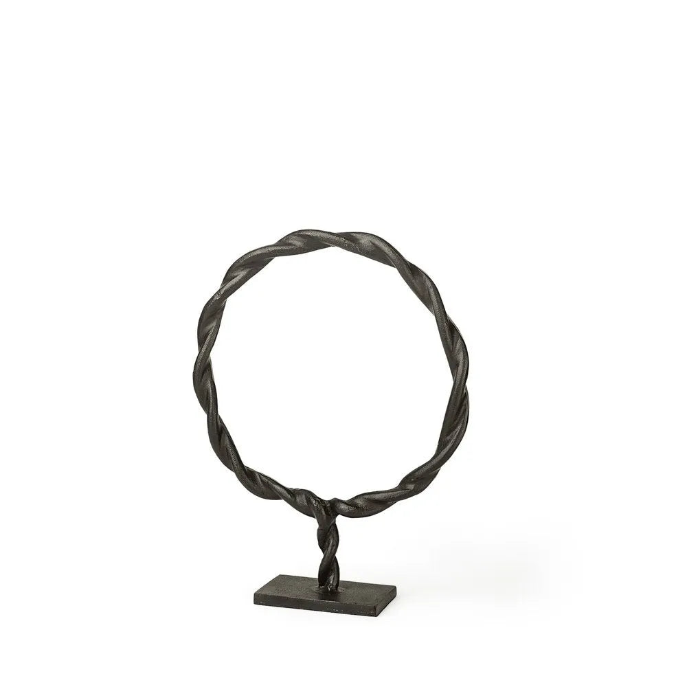 braided sculpture from angle
