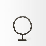 braided sculpture from front