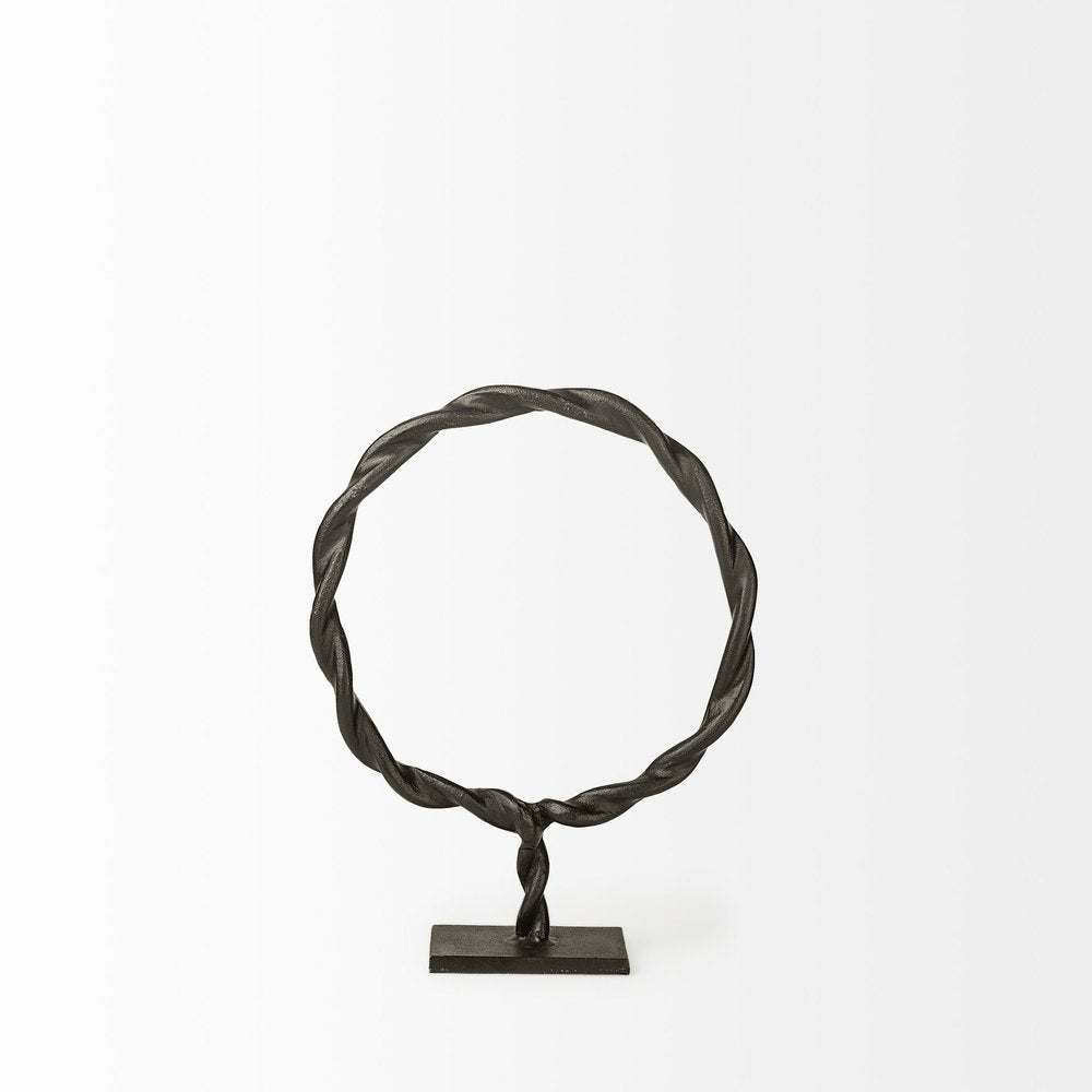 braided sculpture from front