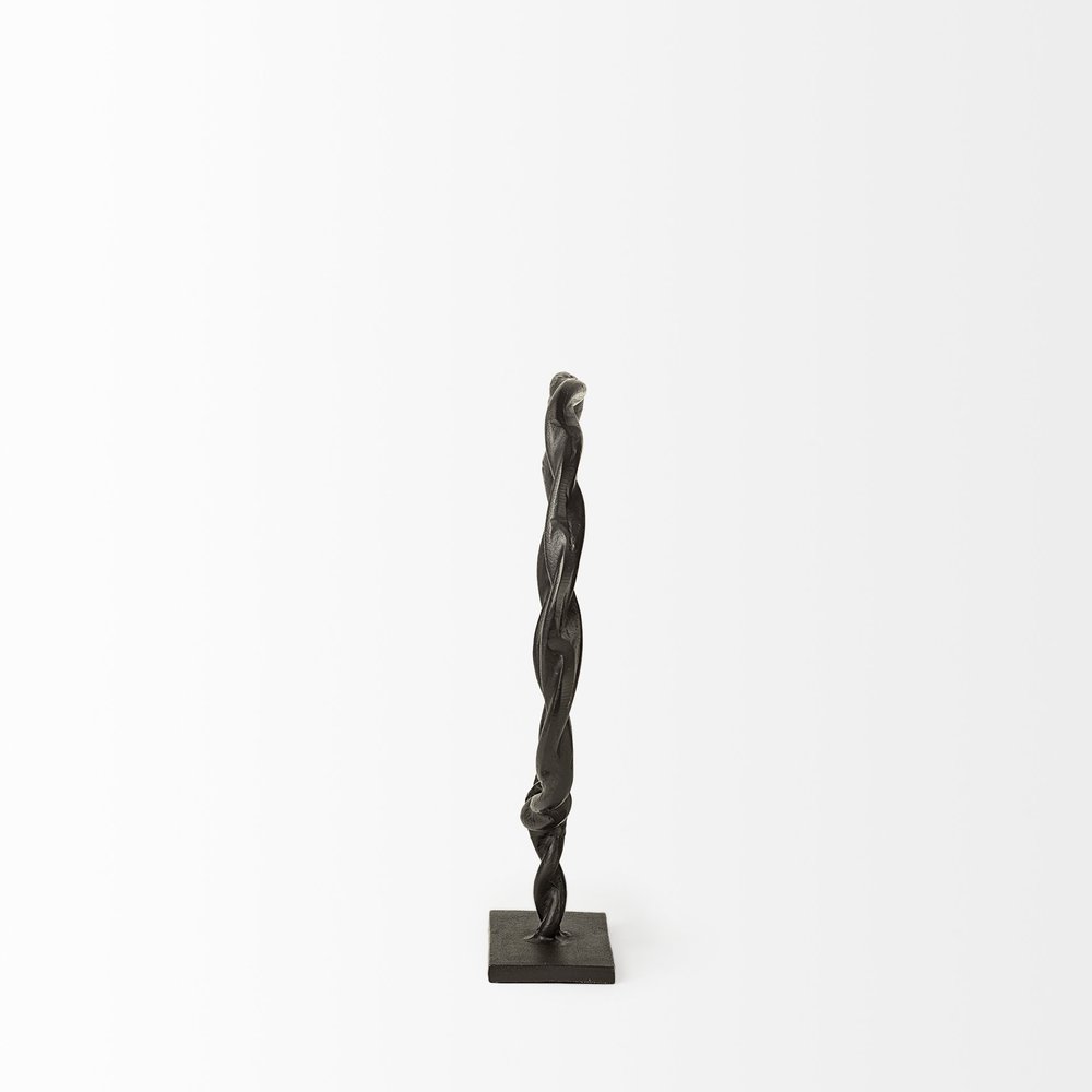 braided sculpture from side