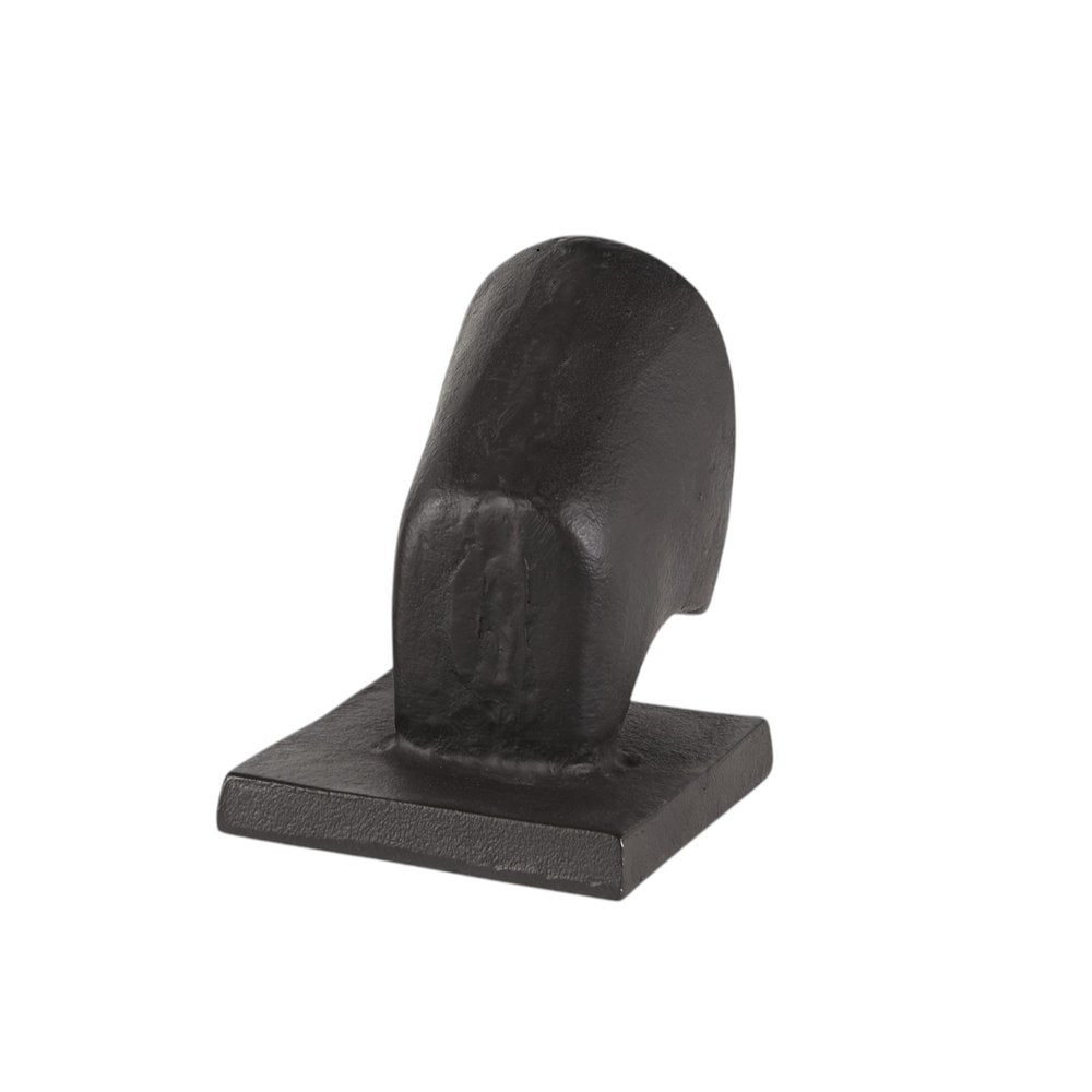 bull bookend back from angle