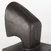 bull bookend back from angle close up