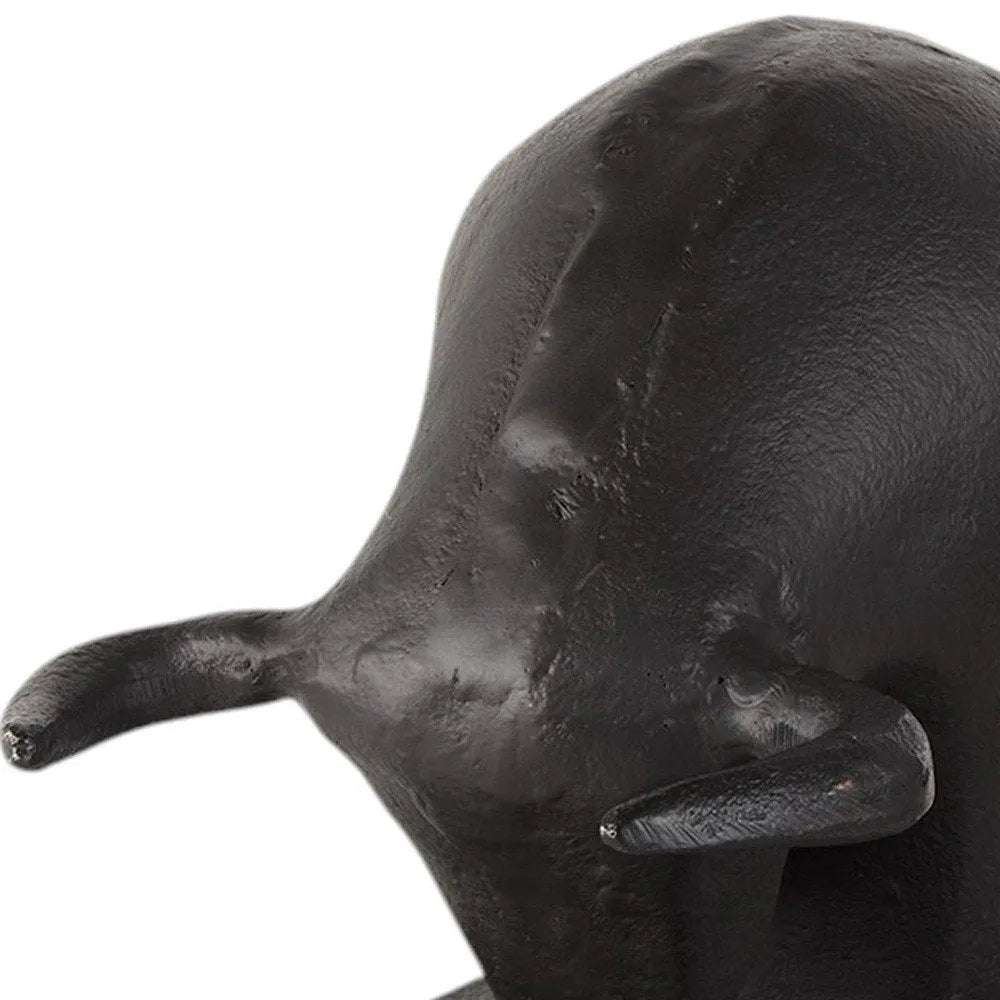 bull bookend head close up