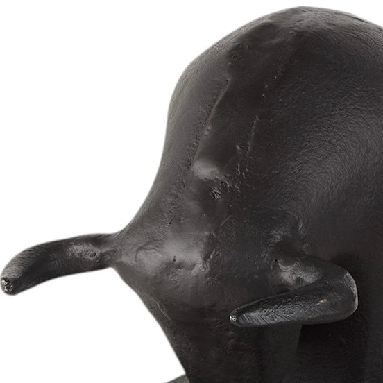 bull bookend head close up