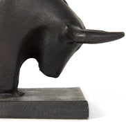 bull bookend head from side