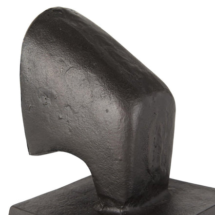 bull bookend metal rear from angle