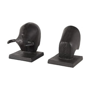 bull bookends metal head and rear