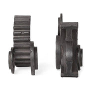 gear art sculpture aligned from front