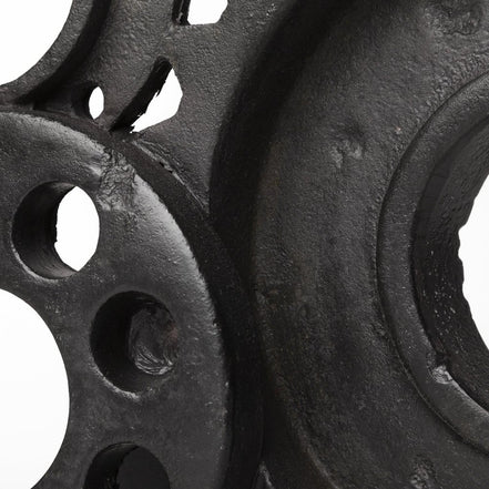 gear art sculpture close up
