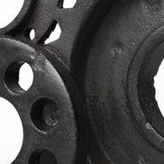 gear art sculpture close up