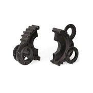 gear art sculpture from front