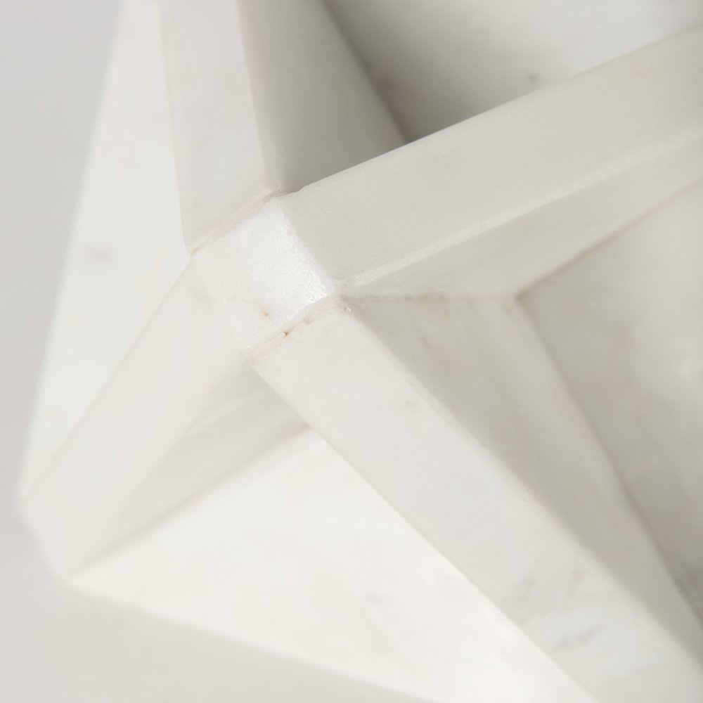 geometric square sculpture close up