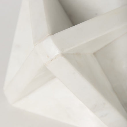 geometric square sculpture close up