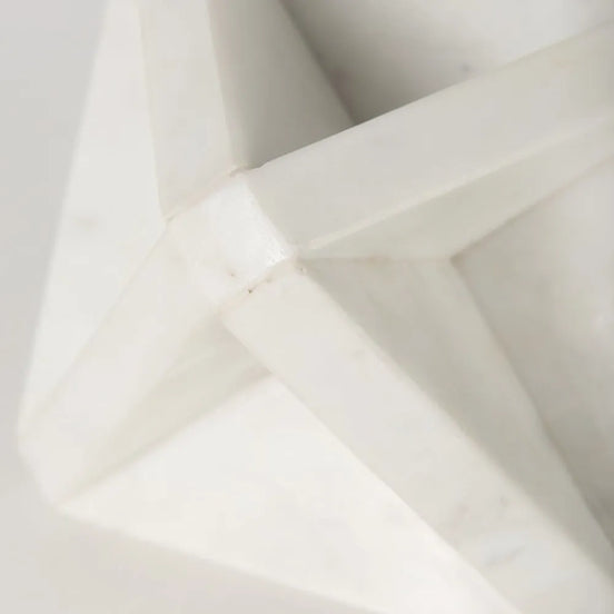 geometric square sculpture close up