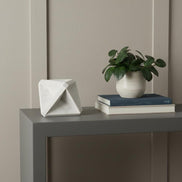 geometric square sculpture display