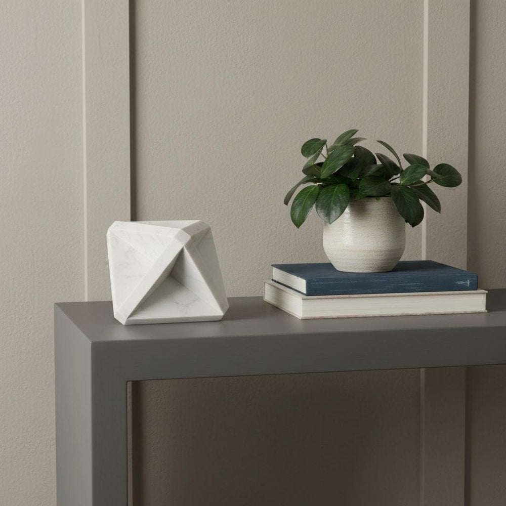 geometric square sculpture display