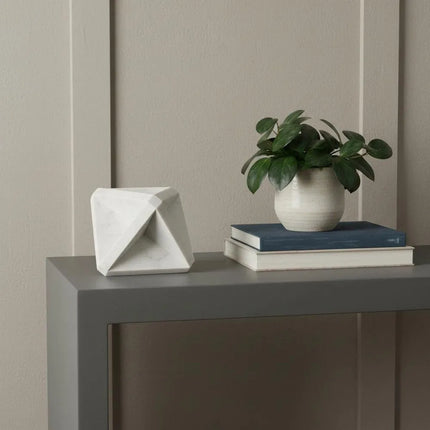 geometric square sculpture display