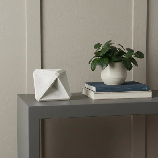 geometric square sculpture display