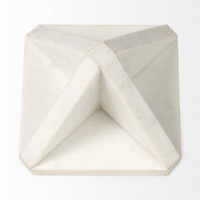geometric square sculpture from above