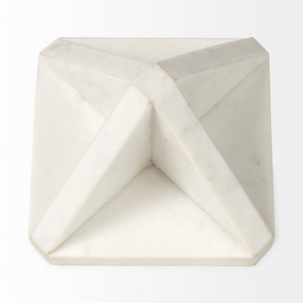 geometric square sculpture from above