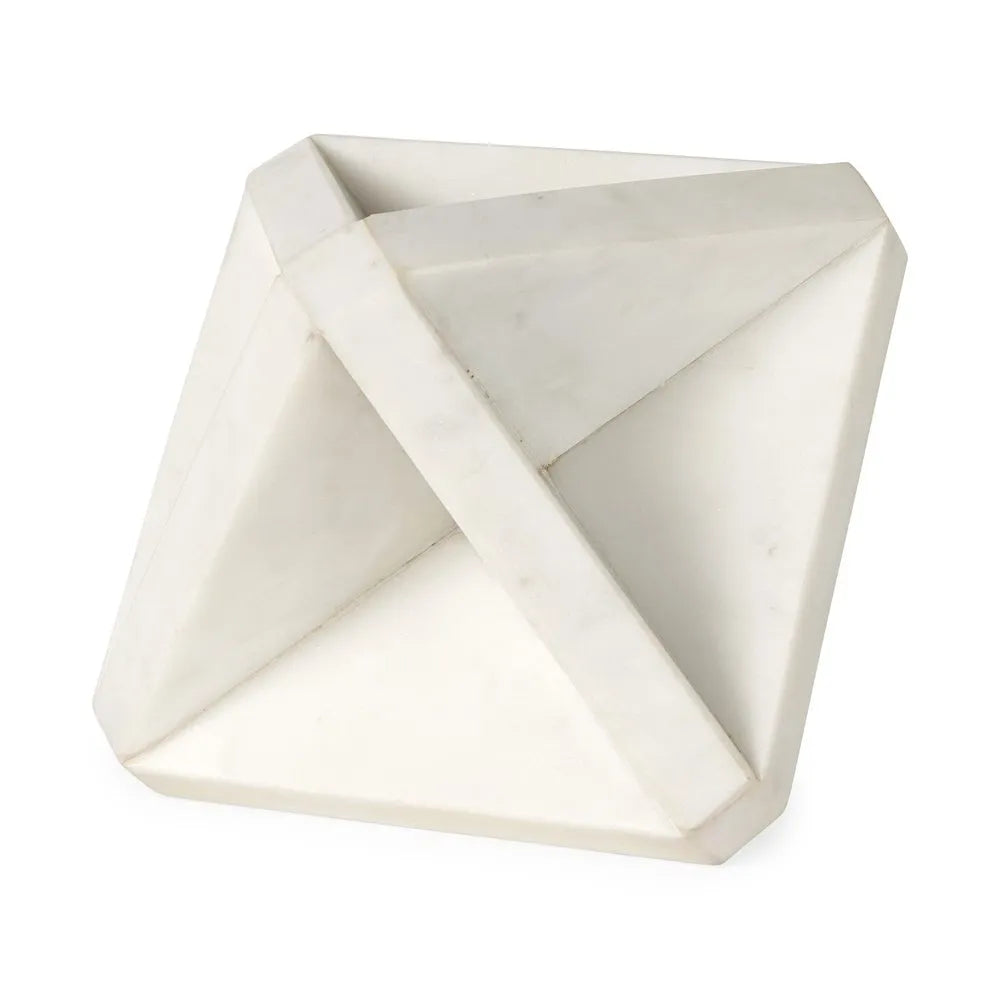 geometric square sculpture from right angle