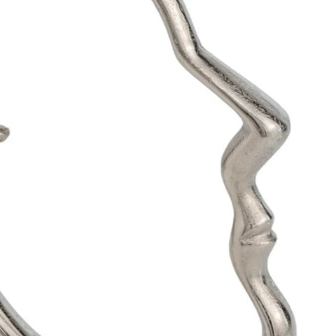human face sculpture x2 close up