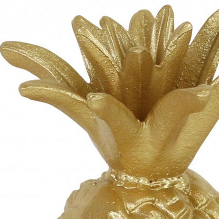 metal pineapple sculpture close up