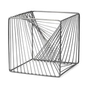 square metal cube from angle 2