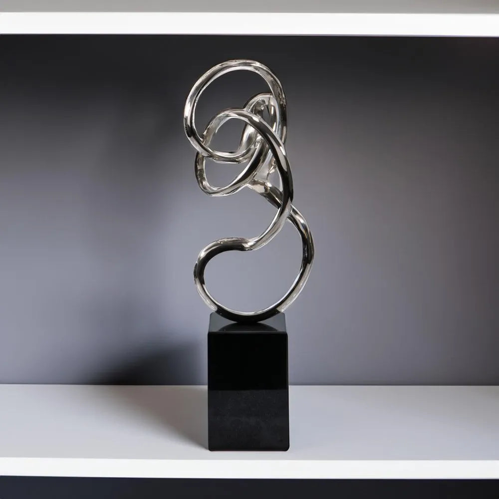 swirl sculpture display