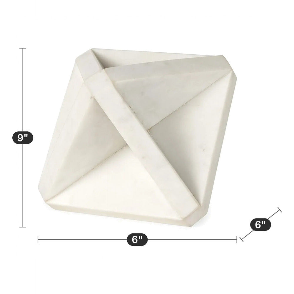 The Monolith - Geometric Square Sculpture dimensions