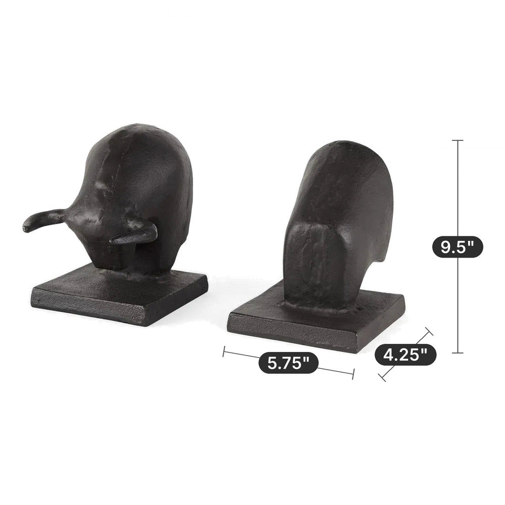The Taurus - Bull Bookends dimensions